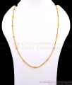 CKMN248 Buy Thin One Gram Gold Chain Beads Design For Daily Wear Online CKMN248 Buy Thin One Gram Gold Chain Beads Design For Daily Wear Online