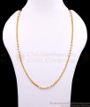 CKMN250 Latest One Gram Gold Chain With Pearl Design For Daily Wear Online