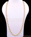 CKMN257-Lg 30 Inch Long Double Line Pearl Malai Gold Imitation Chain Shop Online