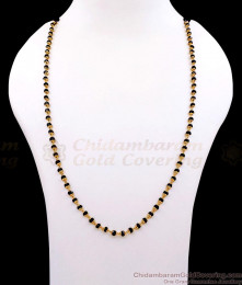CKMN260 Regular Use Black Crystal Beads Gold Imitation Chain Karimani Mala