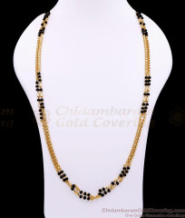 CKMN267-Lg 30 Inch Long Traditional Retta Vadam Gold Plated Karimani Chain Women Fashion CKMN267-Lg 30 Inch Long Traditional Retta Vadam Gold Plated Karimani Chain Women Fashion