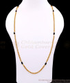 CKMN268-Lg 30 Inch Long 1 Gram Gold Box Chain Black Pearls Design CKMN268-Lg 30 Inch Long 1 Gram Gold Box Chain Black Pearls Design