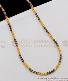 CKMN35 - 24 inches Gold Plated Mangalsutra Single Line Thread Spring Chain CKMN35 - 24 inches Gold Plated Mangalsutra Single Line Thread Spring Chain