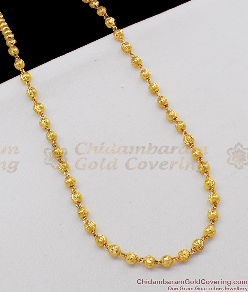 CKMN36 - 24 inches One Gram Gold Milagumani C Cut Beautiful Chain Collections
