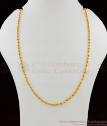 CKMN48 Thin Gold Mani Malai One Gram Gold Chain Design For Daily Use Shop Online
