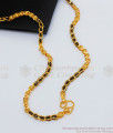 CKMN55 Beautiful Black Crystal One Gram Gold Chain Models for Women