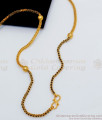 CKMN58 Traditional Black Crystal One Gram Gold Chain Models for Women