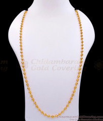 CKMN68-LG - 30 inches Long Milagu Mani Design Gold Beads Daily Wear Chain Collections