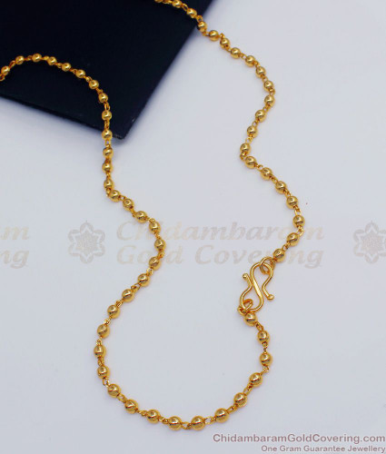Small gold beads chain online