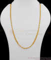 CKMN74 - Mixed White Crystal Design Gold Beads Daily Wear Chain Collections