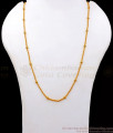 CKMN94 Light Weight Daily Wear Gold Beaded Chain Shop Online