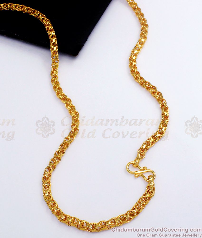 CKMN96-LG 30 Inches Long Latest Design Long Gold Chain Design Daily Wear