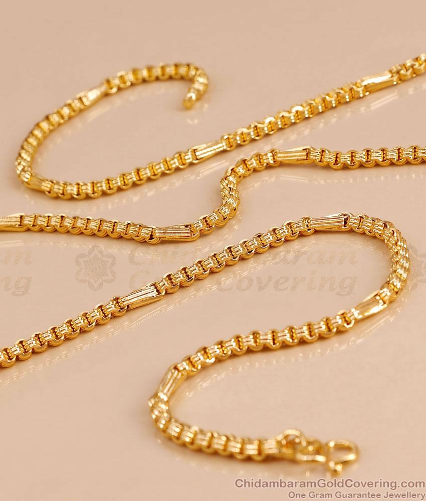 IMP18 - Impon Impon Metal Bamboo Design Chain For Men And Women IMP18 - Impon Impon Metal Bamboo Design Chain For Men And Women