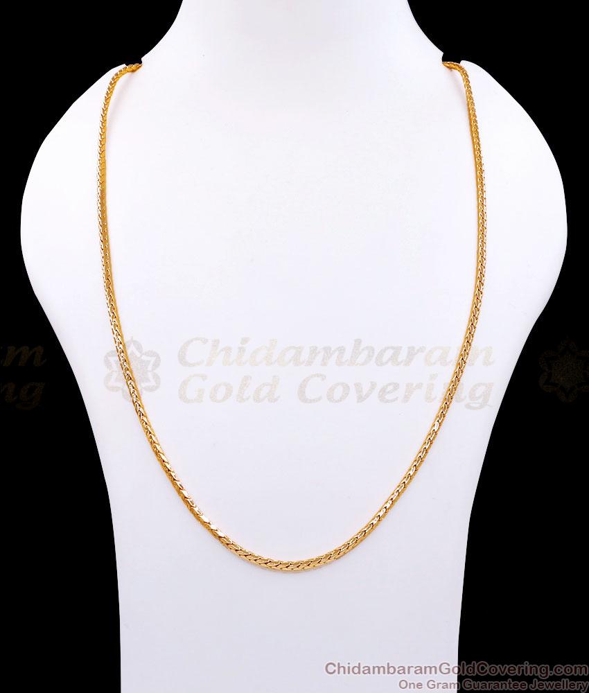 IMP19 - Buy Plain Impon Gold Finish Chain For Daily Use Online IMP19 - Buy Plain Impon Gold Finish Chain For Daily Use Online