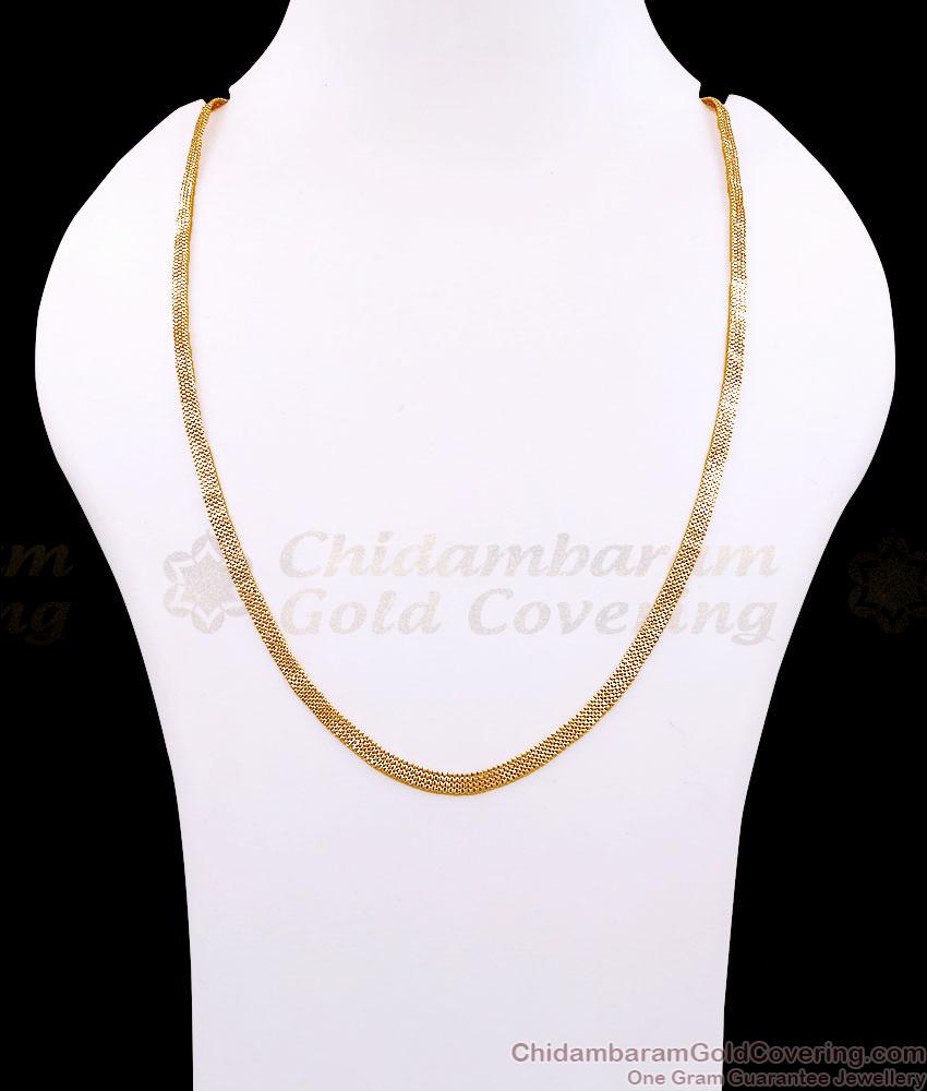 IMP24- Classic Impon Panchaloha Flat Woven Ribbon Neck Chain IMP24- Classic Impon Panchaloha Flat Woven Ribbon Neck Chain