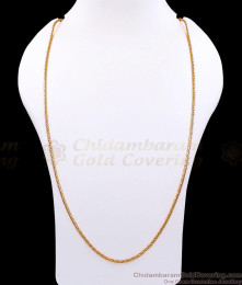 IMP25-Lg - 30 Inch Long Royal Round Wheat Link 5 Metal Chain Impon Jewelry