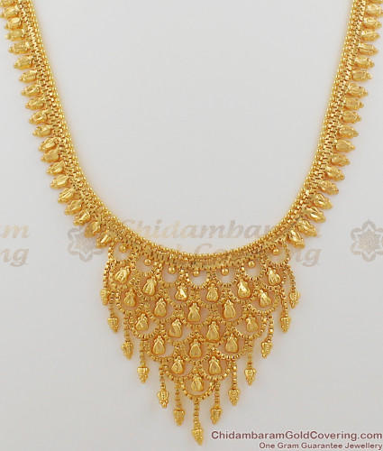 Simple Light Weight Gold Design Haram 