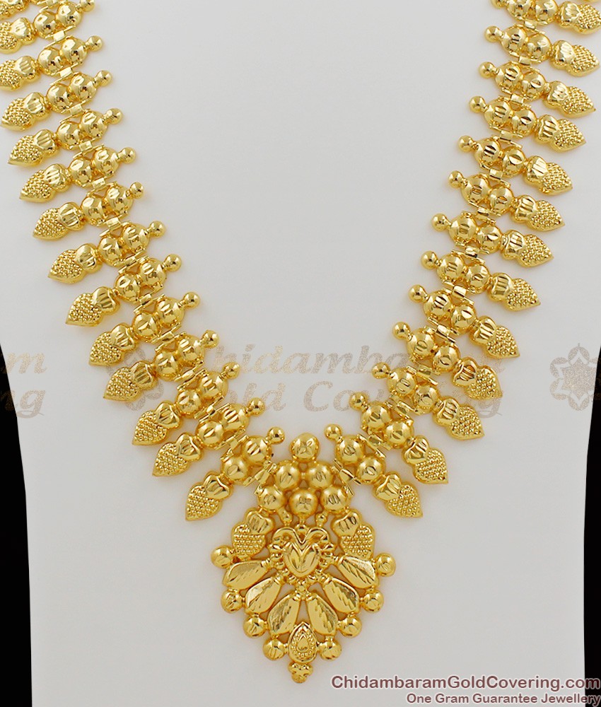 Traditional Kerala Design Light Weight Gold Bridal Haram Jewellery HR1024