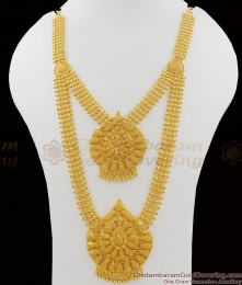 Attractive Double Layer Haram Gold Design Collection For Wedding HR1031