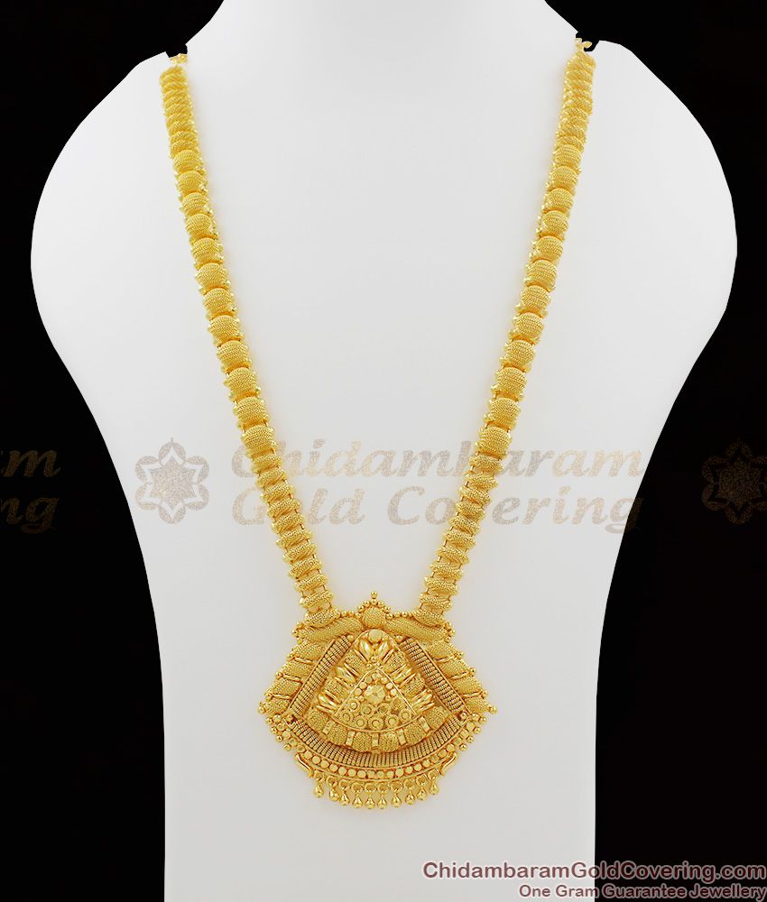 Heavy Dollar Long Bridal Haram Gold Plated Collection For Marriage HR1034 Heavy Dollar Long Bridal Haram Gold Plated Collection For Marriage HR1034