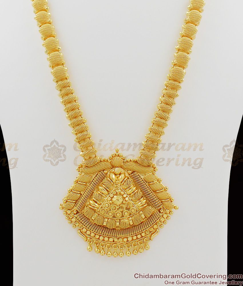 Heavy Dollar Long Bridal Haram Gold Plated Collection For Marriage HR1034 Heavy Dollar Long Bridal Haram Gold Plated Collection For Marriage HR1034