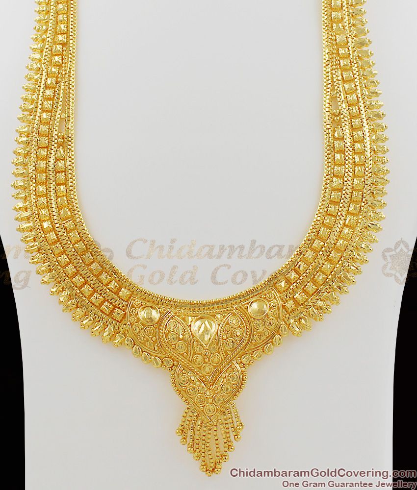 Grand Culcatta Traditional Gold Haram Design Bridal Wear Collections HR1035