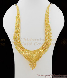 Amazing Beautiful Bridal Calcutta Handcrafter Self Work Gold Haram Jewelry HR1036 Amazing Beautiful Bridal Calcutta Handcrafter Self Work Gold Haram Jewelry HR1036