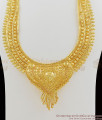 Amazing Beautiful Bridal Calcutta Handcrafter Self Work Gold Haram Jewelry HR1036