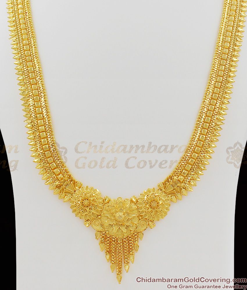 Forming Haram Set Beautiful Calcutta Gold Bridal Wear Jewellery HR1038