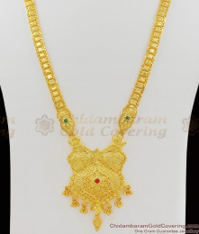 Forming Haram Set Calcutta Real Gold Design First Quality AD Stone With Earrings HR1040 Forming Haram Set Calcutta Real Gold Design First Quality AD Stone With Earrings HR1040