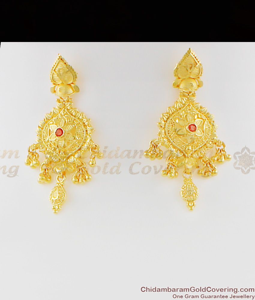 Forming Haram Set Calcutta Real Gold Design First Quality AD Stone With Earrings HR1040