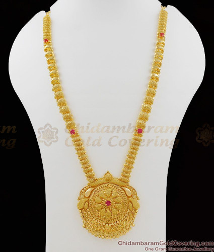 Pure Gold Heavy Ruby Stone Dollar