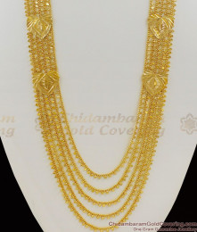 Queen Pattern Multi Line Governor Malai Bridal Haram For Marriage HR1053 Queen Pattern Multi Line Governor Malai Bridal Haram For Marriage HR1053
