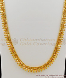 Light Weight Bridal Wear Mullaipoo Pattern Simple Gold Haram Chain Tyoe HR1074 Light Weight Bridal Wear Mullaipoo Pattern Simple Gold Haram Chain Tyoe HR1074