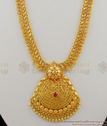 Long Bridal Collection Gold Plated Dollar Thick Haram Jewelry For Marriage HR1092 Long Bridal Collection Gold Plated Dollar Thick Haram Jewelry For Marriage HR1092