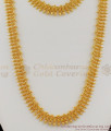 Traditional Mullaipoo Gold Haram Necklace Combo Set Bridal Collection HR1096