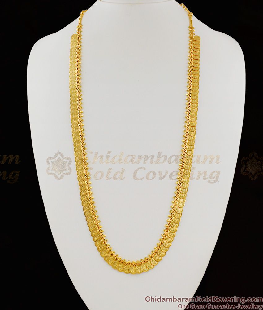 Simple And Light Weight Gold plated Small Coins Kasu Malai Haaram Collection HR1102