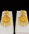 Real Gold Design Forming Enamel Lakshmi Haram With Push Back Earrings Bridal Model HR1110