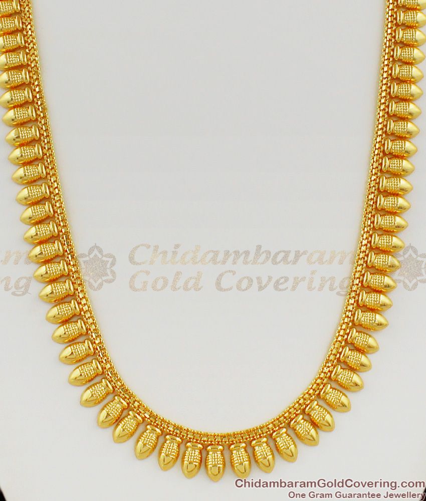 South Indian Kerala Traditional Gold Plated Haram Necklace Bridal Set Jewellery HR1133