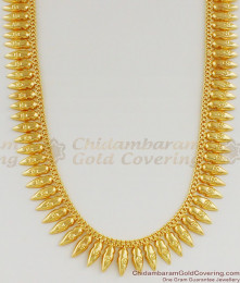 Light Weight Real One Gram Gold Bridal Haram Mullaipoo Design Jewellery Online HR1143 Light Weight Real One Gram Gold Bridal Haram Mullaipoo Design Jewellery Online HR1143