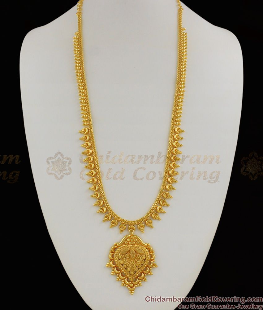 Pure Gold Haram Light Weight Mugurtha Jewelry Collection For Ladies Online HR1147