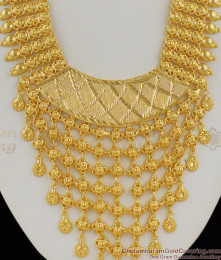 Artistic Net Work Heavy Governor Malai Bridal Haram Jewellery For Womens HR1158 Artistic Net Work Heavy Governor Malai Bridal Haram Jewellery For Womens HR1158