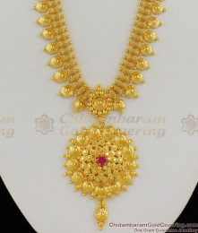 Innovative Dollar Design Gold Plated Bridal Haram With Ruby Stone Buy Online HR1159 Innovative Dollar Design Gold Plated Bridal Haram With Ruby Stone Buy Online HR1159