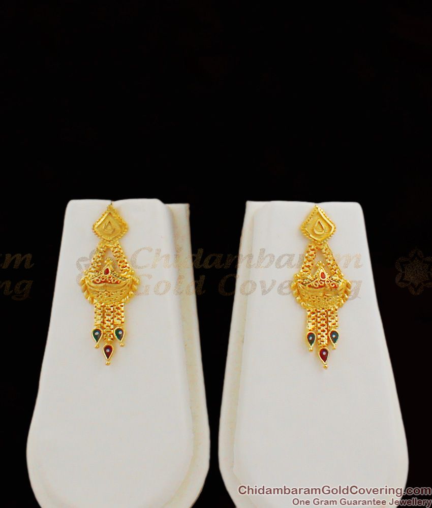 Fascinating Gold Enamel Forming Design Traditional Haram Bridal Set Collection HR1181 Fascinating Gold Enamel Forming Design Traditional Haram Bridal Set Collection HR1181