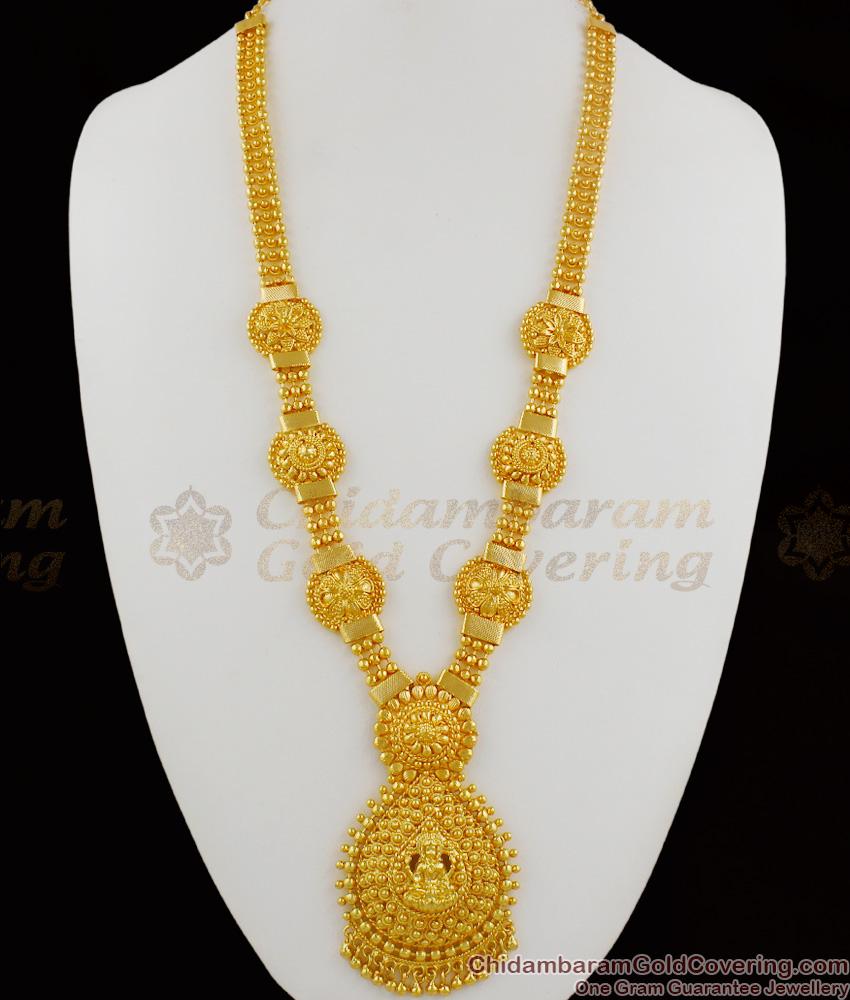 Heavy Grand lakshmi Haram Design Jewelry Collection For Traditional Look HR1190