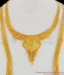 Grand Bollywood Design Calcutta Forming Haram Necklace Combo Set Jewelry HR1194 Grand Bollywood Design Calcutta Forming Haram Necklace Combo Set Jewelry HR1194