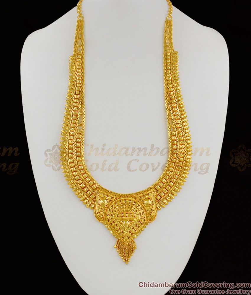 Grand Gold Calcutta Design Forming Haram Jewellery Set Bridal Collection HR1211