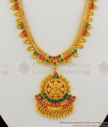 Grand Traditional Haram Design With Double Color Stone Jewellery Collection HR1224
