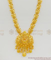 Traditional Gold Lakshmi Dollar Long Haram Chain For Occasional Functions HR1227
