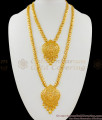 New Fashion Lakshmi Dollar Gold Plated Haram Necklace Combo Set HR1237